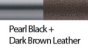 Pearl Black_Dark Brown Leather
