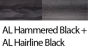 308 AL Hammered_Hairline Black